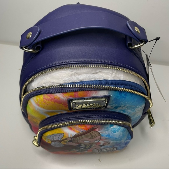 Loungefly | NEW! Marvel Thor Love and Thunder Chibi Mighty Thor Mini Backpack - Picture 6 of 9